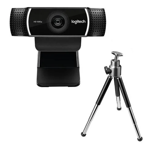 Cámara Web Logitech C922 Pro HD 1080p Stream con Microfono y Tripode