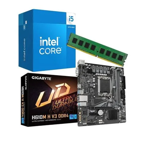 Combo Ecovision Intel I5 14400F + Mother + 8 Gb
