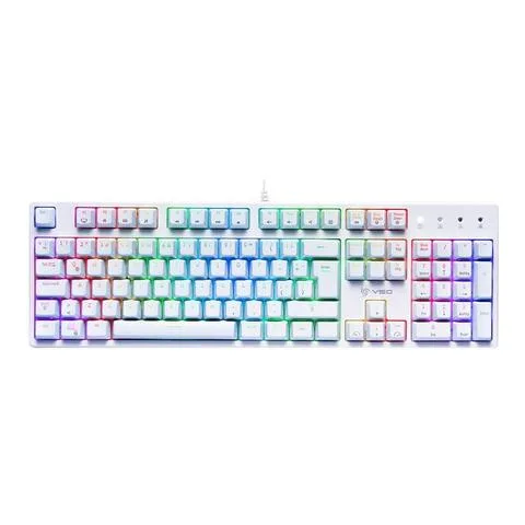 Teclado Usb Mecánico VSG Alnilam (VG-KM983-WHT-BRW) Blanco Sw/Brown