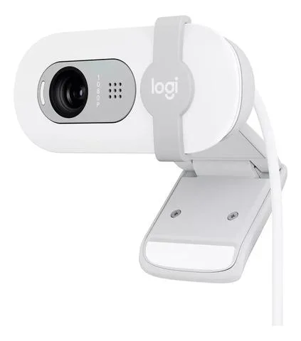 Cámara Web Full Hd 1080P, Rightlight 2, Logitech Brio 100 Blanco