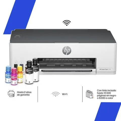 Impresora HP Smart Tank 210 (3D4L3A) Wifi/Usb