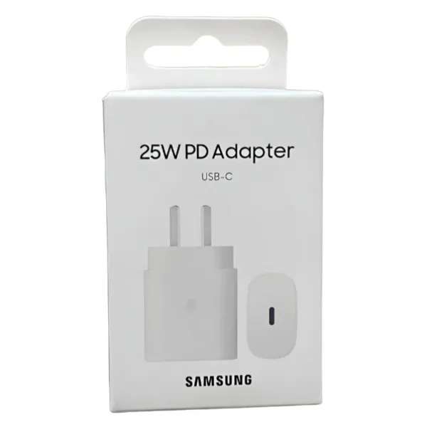 ACCESORIOS SAMSUNG CARGADOR DE VIAJE 25W WHITE C/CABLE