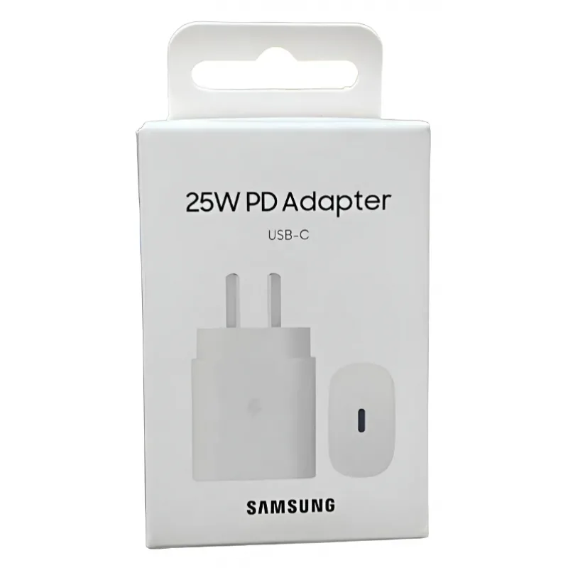 ACCESORIOS SAMSUNG CARGADOR DE VIAJE 25W WHITE C/CABLE