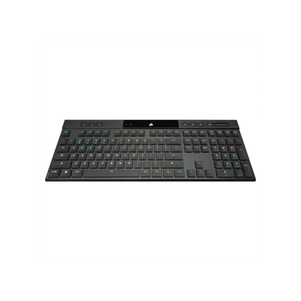 Teclado gamer CORSAIR RGB ultradelgado K100 AIR WIRELESS CHERRY MX Ultra Low Profile