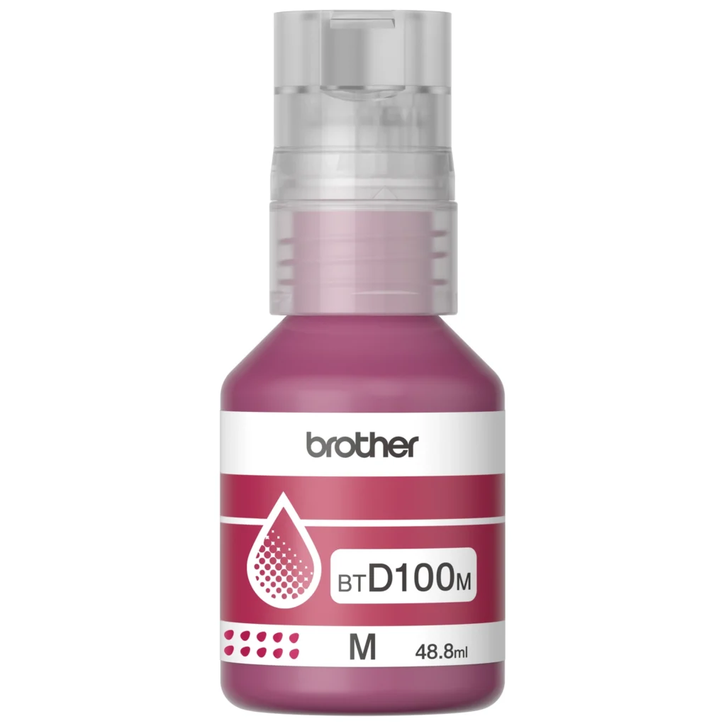 Botella de tinta Brother BTD100 Color Magenta