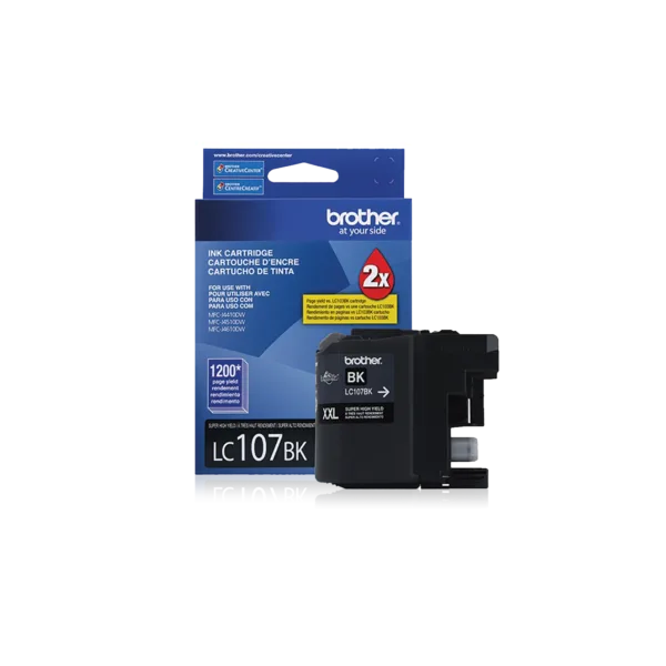 Cartucho tinta LC107BK Negra