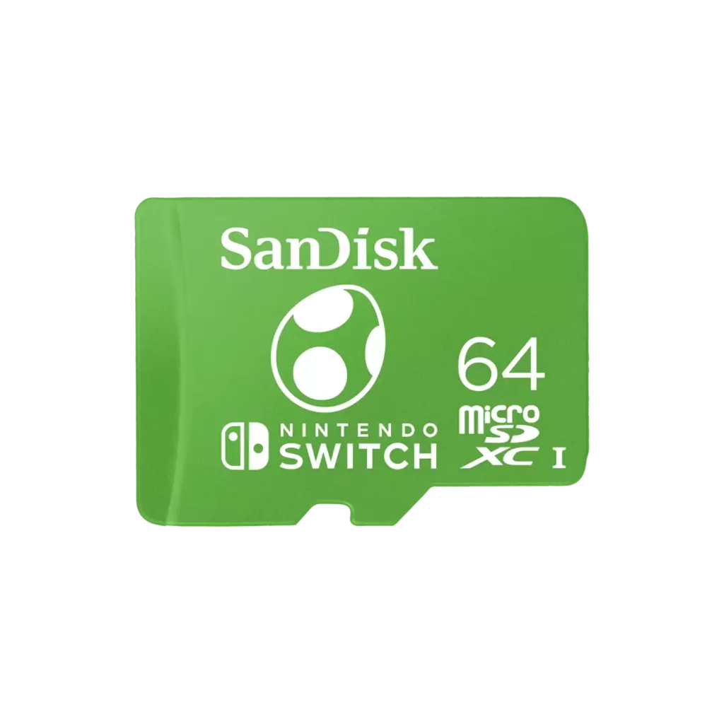 Tarjeta de Memoria Sandisk MicroSDXC 64GB UHS-I Card C10 U3 100Mb for Nintendo Switch Yoshi Edition
