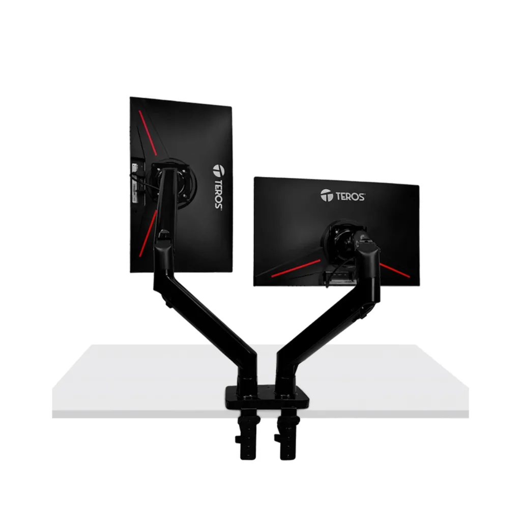 Soporte Doble Teros TE-7114 p/ Monitores de 22' a 32"