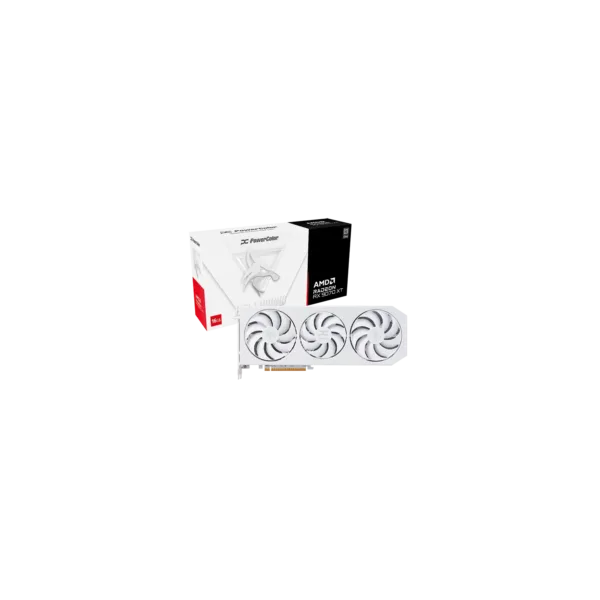 Placa Powercolor Hellhound Spectral White AMD Radeon RX 9070 XT 16GB GDDR6