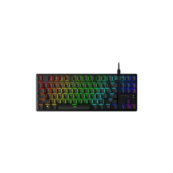 Teclado c/Cable HYPERX Alloy Origins Core Red US Negro