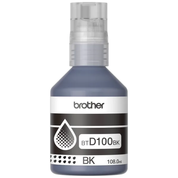 Botella de tinta Brother BTD100 Negra