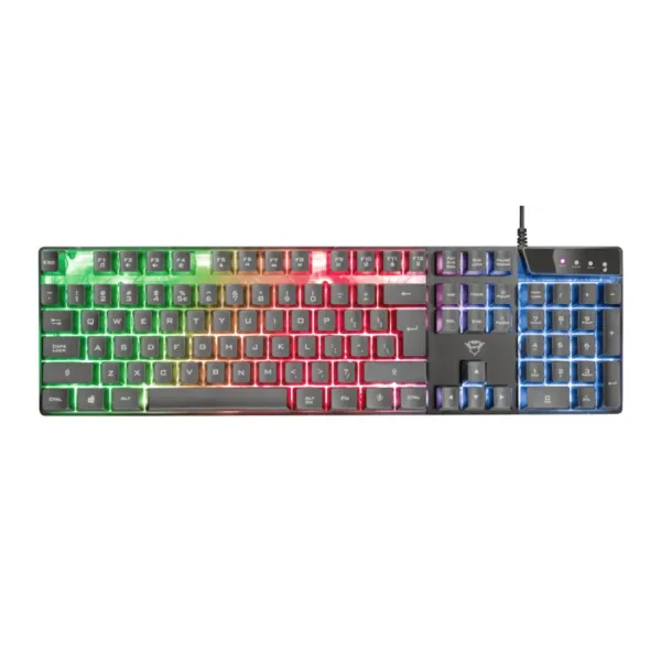 TECLADO GAMER TRUST AZOR GXT 835 / IDIOMA INGLES