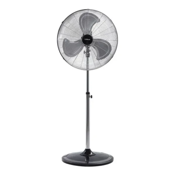 LILIANA VENTILADOR PIE 22 PARR MET CROM-BARRAL CROM 3ASPAS T-DOBLE ROD VPC22