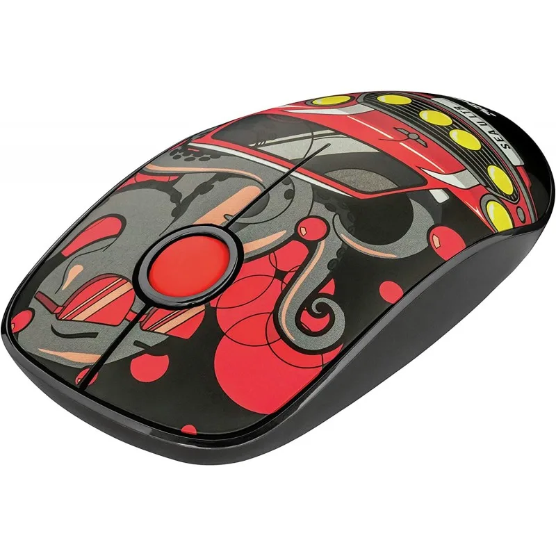 MOUSE TRUST SKETCH SILENT WIRELESS RED