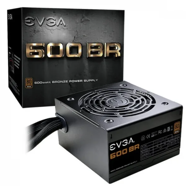 OUTLET FUENTE GAMER EVGA 600W BR 80 BRONZE