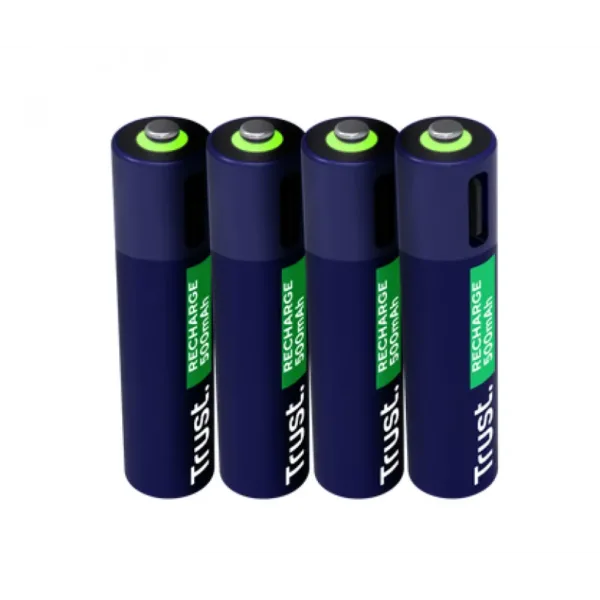 PILAS AAA RECARGABLES USB-C TRUST X4