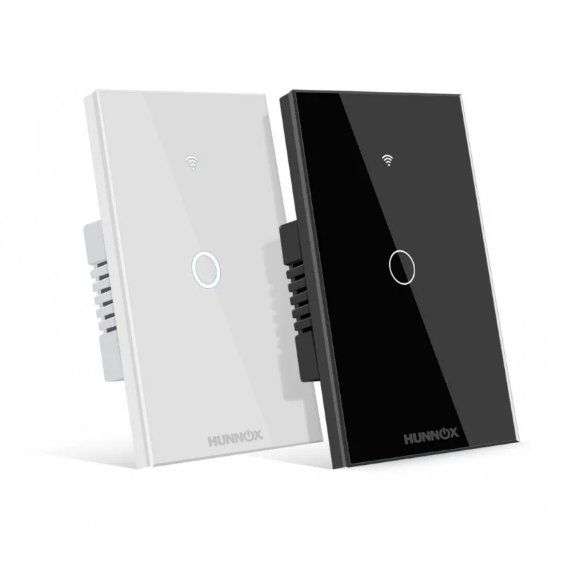 TECLA HUNNOX SMART TACTIL 1 CANAL NEGRO
