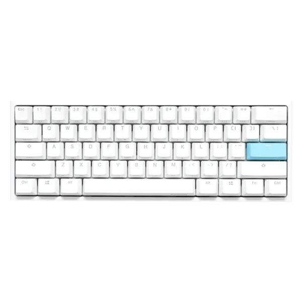 TECLADO GAMER DUCKY ONE 2 MINI RGB WHITE RGB KAILH BOX SILENT RED SWICHT DOUBLE-SHOT PBT MECANICO