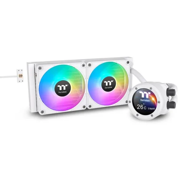 WATER COOLER THERMALTAKE TH240 V2 ULTRA EX ARGB SYNC WATER BLOCK SNOW EDITION