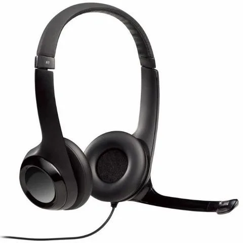 Auriculares Con Micrófono Logitech H390 USB-C Negro