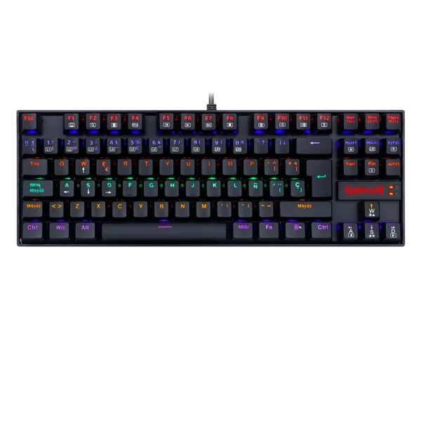 Teclado Redragon Kumara 2 K552 Rainbow Negro