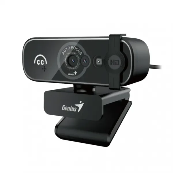 WEBCAM GENIUS FACECAM OPEN BLACK FHD - CON TAPA - WINDOWS HELLO
