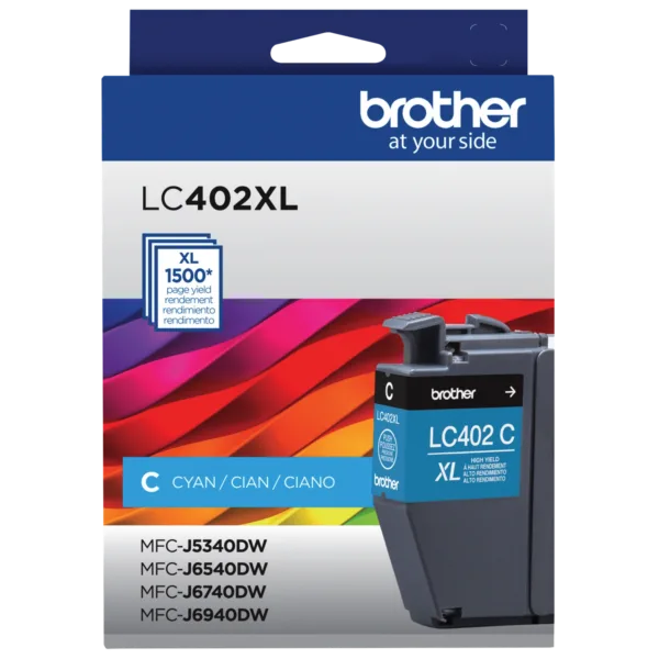 Cartucho de Tinta Brother LC402XLC Cian