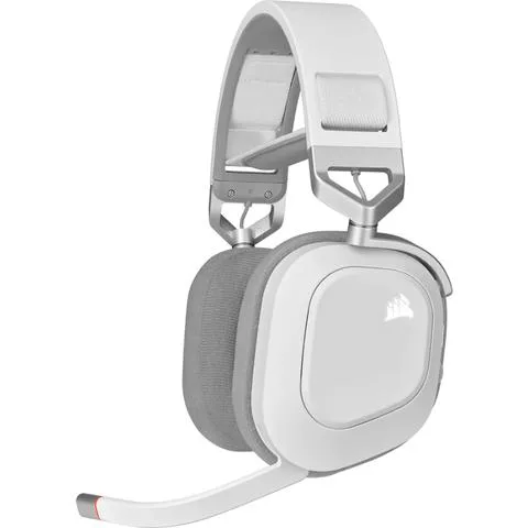 Auricular Corsair Gaming Hs80 Rgb Wireless Spatial Audio White