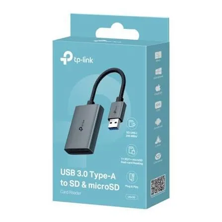 Lector de memoria Tp-link UA430 Usb-a Sd Y Micro Sd Gris oscuro