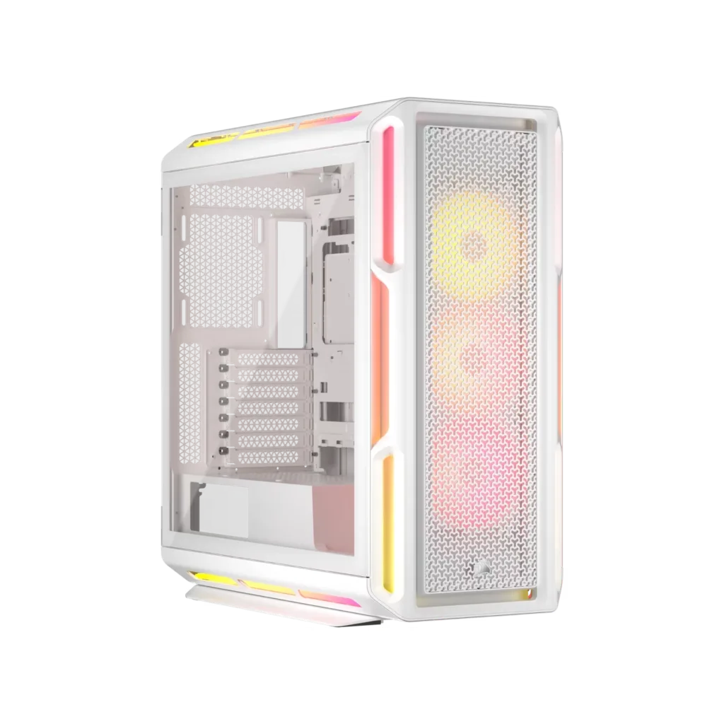 Gabinete CORSAIR iCUE LINK 5000T LX RGB Mid Tower blanco