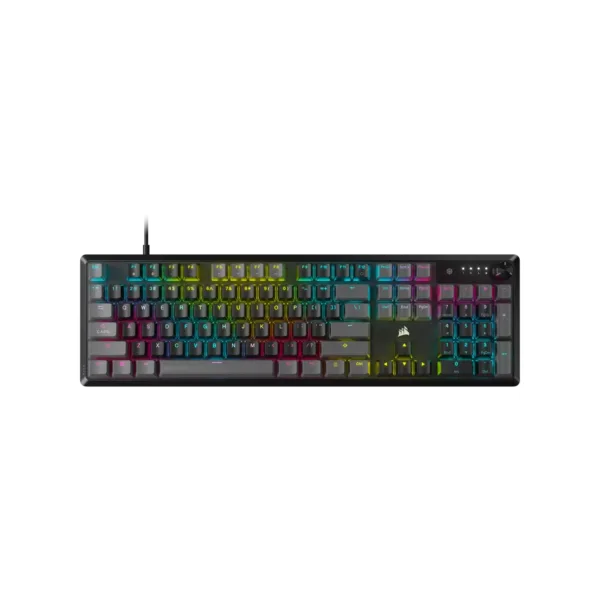 Teclado gamer mecánico CORSAIR K70 CORE RGB USB Gris EN