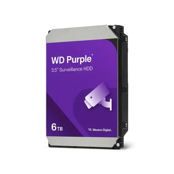 Disco Interno HDD WESTERN DIGITAL Purple 6TB 3.5" SATA 3.0 5400rpm