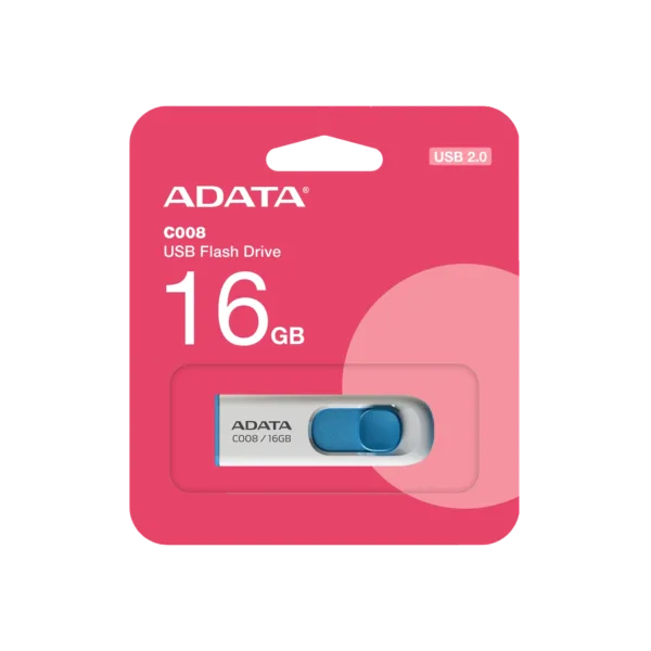 Pen Drive ADATA C008 RWE 16GB USB 2.0 C/ tapa des