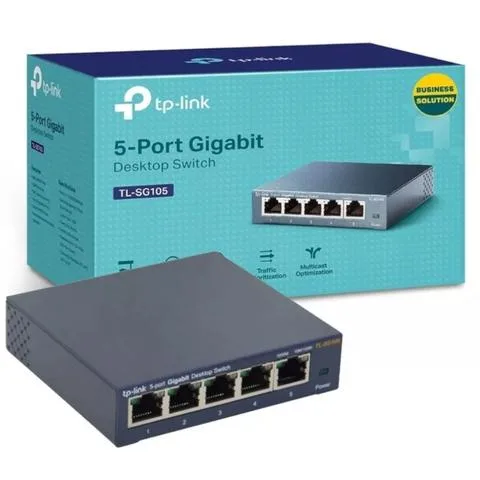 Switch 5 Ports 10/100/1000 Tp-Link (TL-SG105) acero
