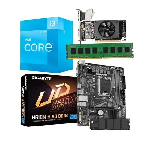 Combo Ecovision Intel I3 12100F + RTX3050 + 8Gb + 240Gb