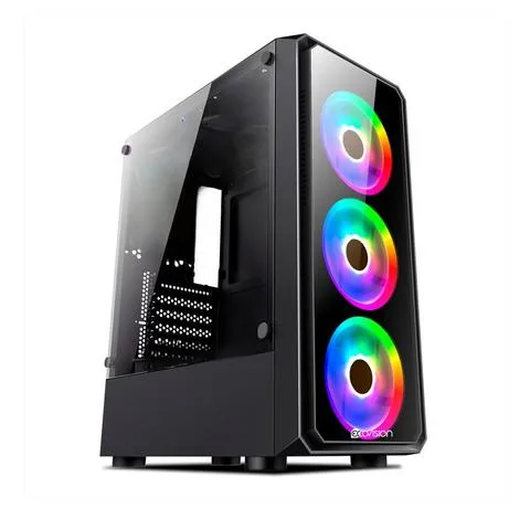 Gabinete Gamer Ecovision sin fuente y sin coolers EV-LX76 ATX - Outlet