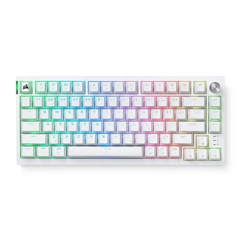 Teclado Mecánico Corsair K65 Plus Rgb Wireless Frost White En