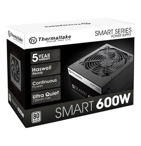 FUENTE THERMALTAKE SMART 600W 80 PLUS WHITE