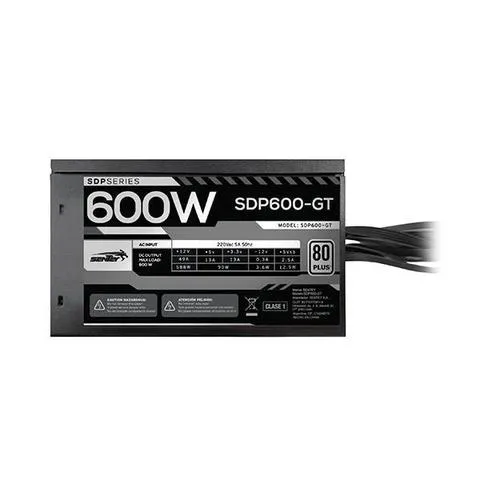 Fuente Sentey 600w SDP600-GT 80 Plus White Certificada ATX Negro