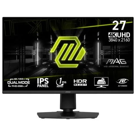 Monitor Gamer Msi 27" Mag 275UPD Uhd Ips 144Hz 1Ms Flat 2Xhdmi + 1Xdp Pivoteable