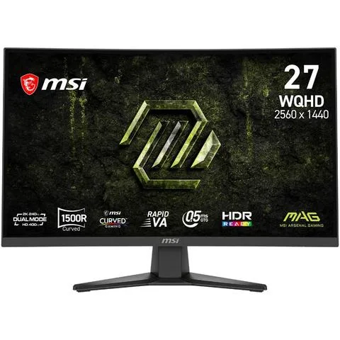 Monitor Gamer Msi 27" Mag 275CQDF Wqhd Rapid Va 240Hz 0.5Ms Curved 2Xhdmi + 1Xdp