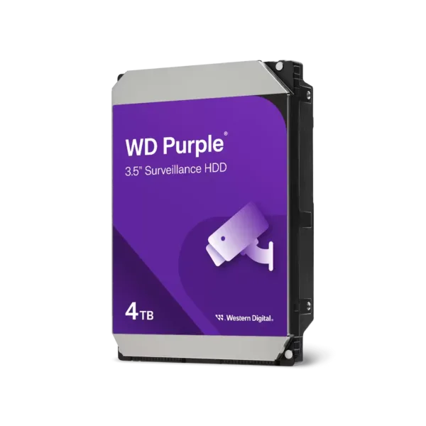 Disco Interno HDD WESTERN DIGITAL Purple 4TB 3.5" SATA 3.0 128MB 5400rpm