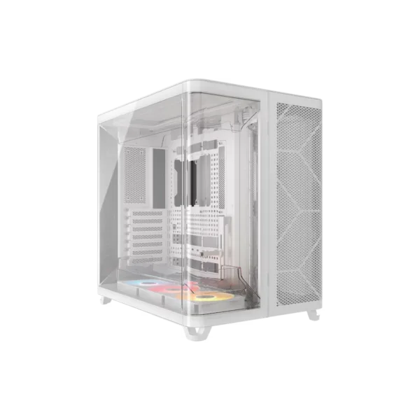 Gabinete CORSAIR ARGB AIR 5400 RS-R Mid Tower con triple cámara Blanco