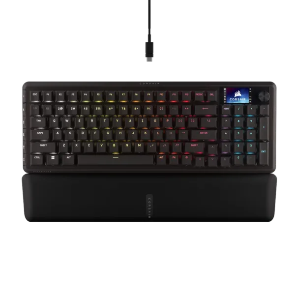 Teclado gamer CORSAIR VANGUARD 96 Mecánico inalámbrico Backlit RGB LED MLX Plasma Negro