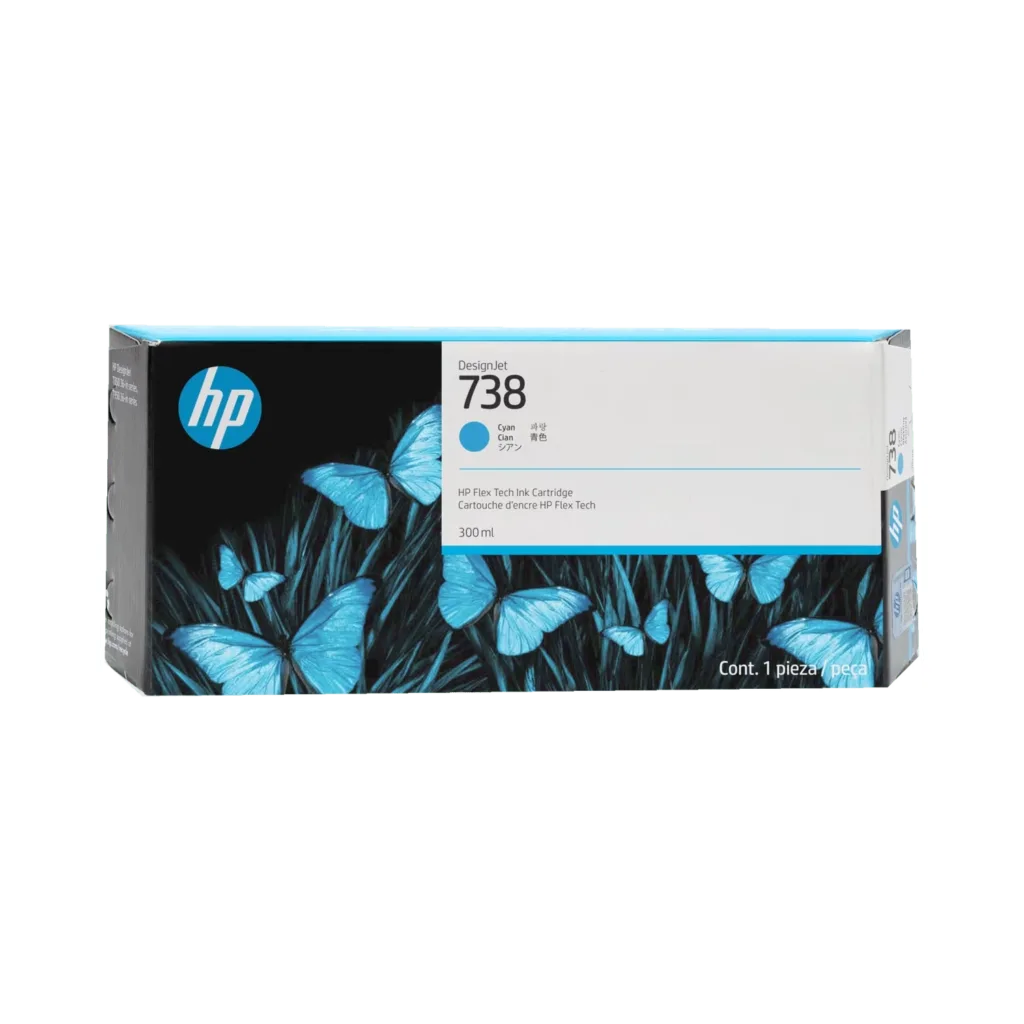 Cartucho de Tinta  Plotter HP  738  Cian