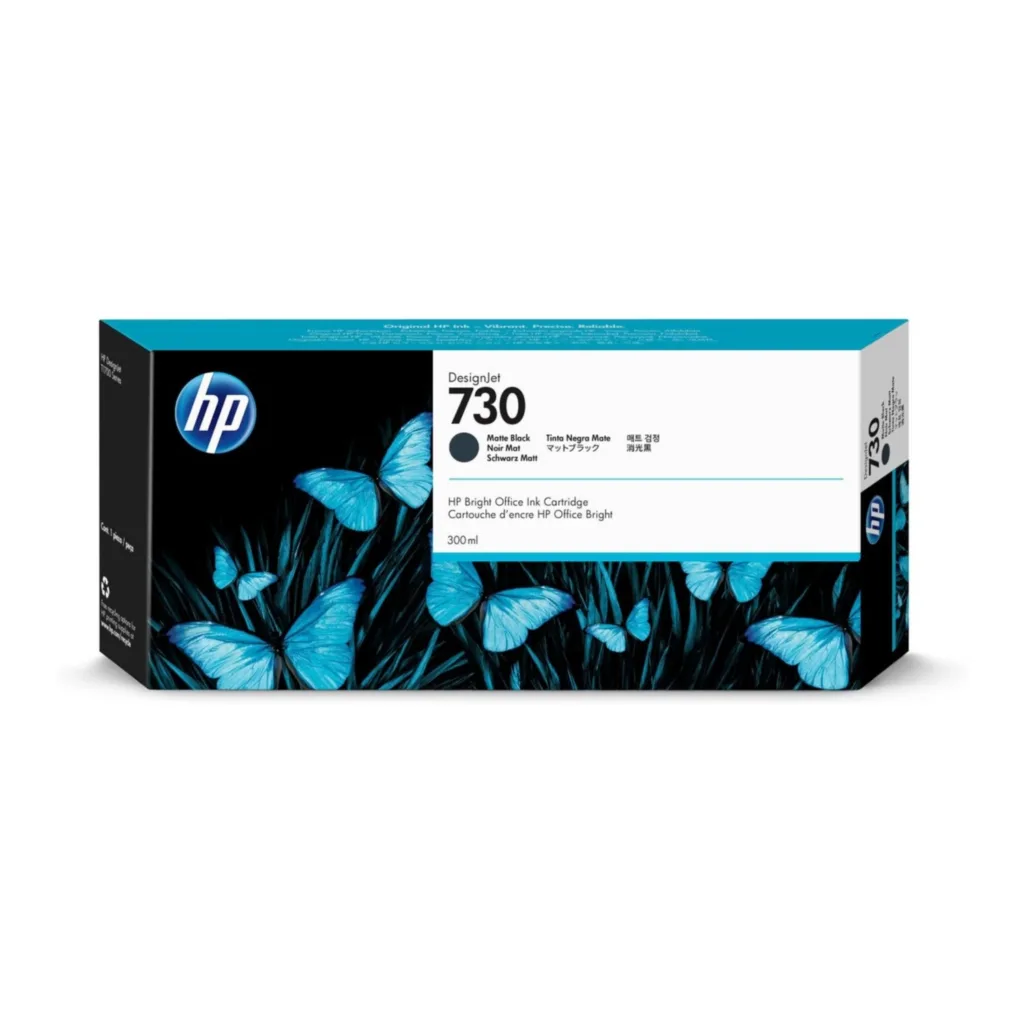 Cartucho de Tinta Plotter HP  730  Negra mate