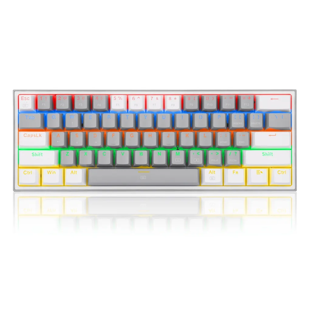 Teclado Inalámbrico Fizz Pro K616 Gris/Blanco