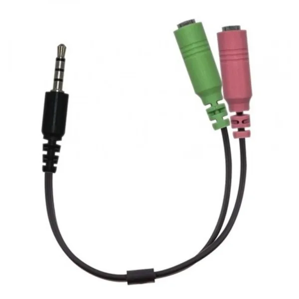GENIUS ADAPTADOR AUDIO Y MIC A MINIPLUG