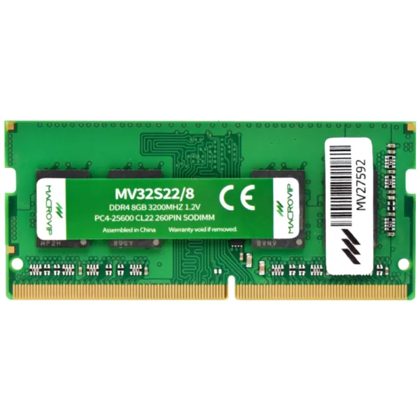 MEMORIA SODIMM DDR4 8GB MACROVIP 3200MHz