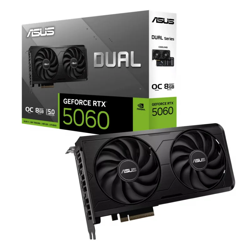 PLACA DE VIDEO ASUS DUAL RTX 5060 8GB EVO OC